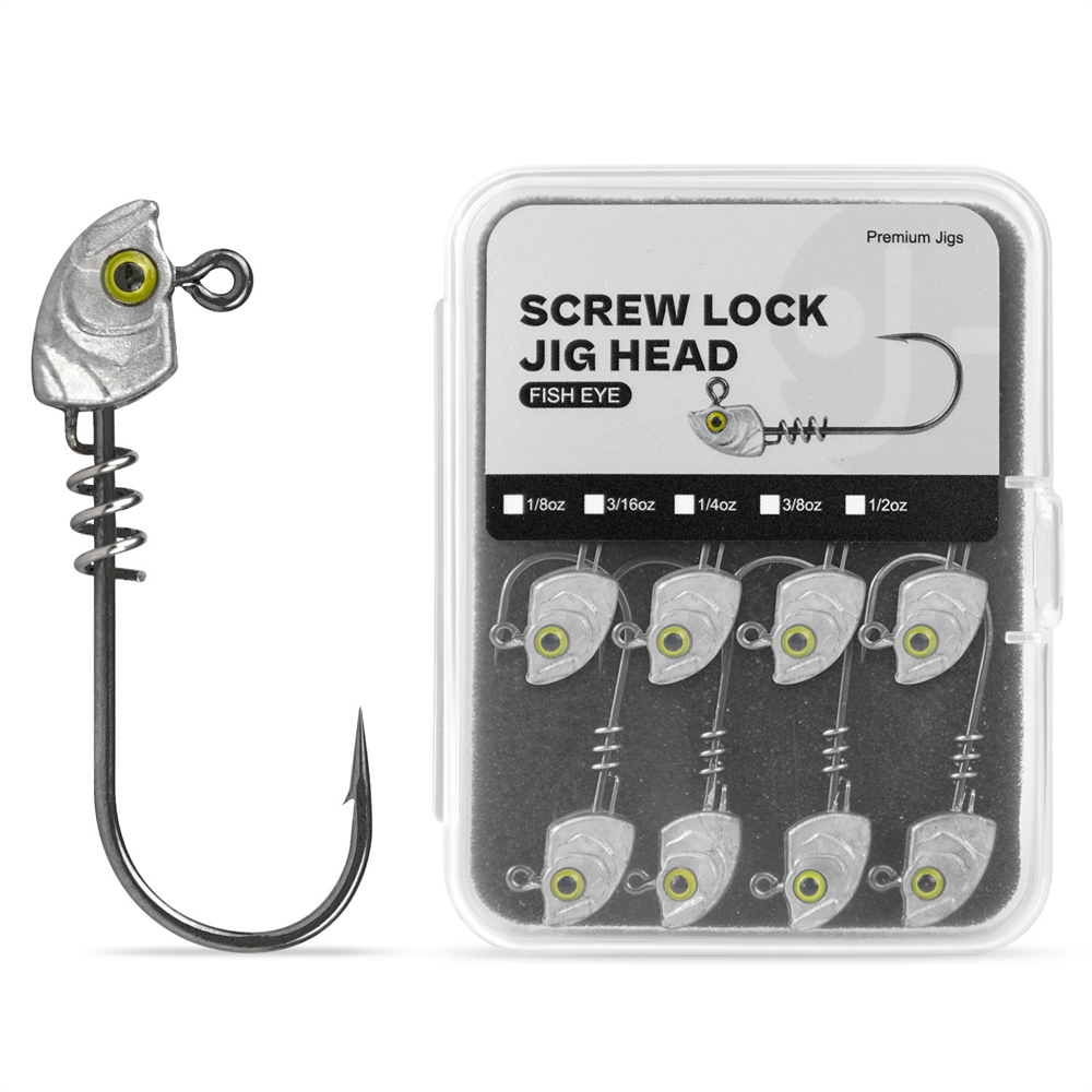 Fishing Hook Weedless - 15PCS Screw Lock Swimbait Jig Heads