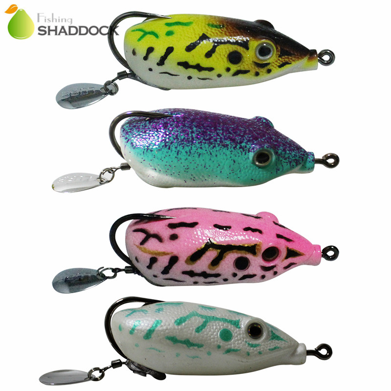 4pcs Rubber Soft Frog Fishing  - Fishing Hook Assortment avis et prix
