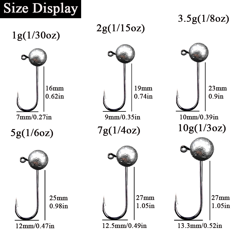 10pcs/lot Jig Head Fishing Hoo - Fishing Hook Barbless avis et prix