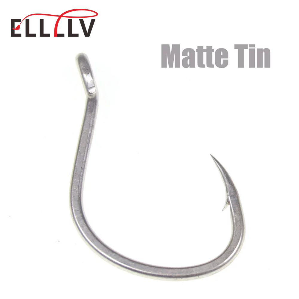 10pcs Matte Tin Anti-rust Salt - Fishing Hook Barbless avis et prix