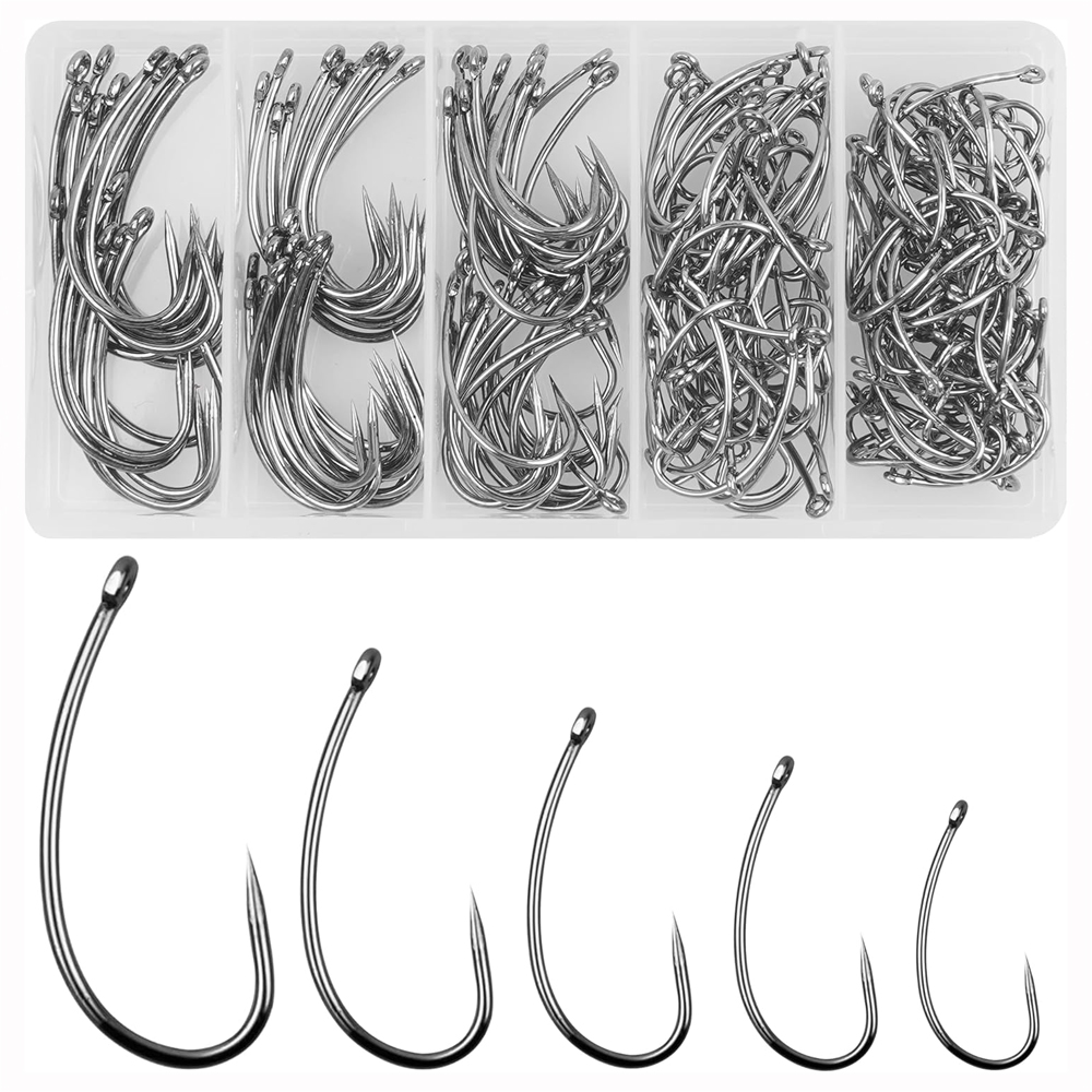 180PCS Barbless Fishing Hooks  - Fishing Hook Circle avis et prix
