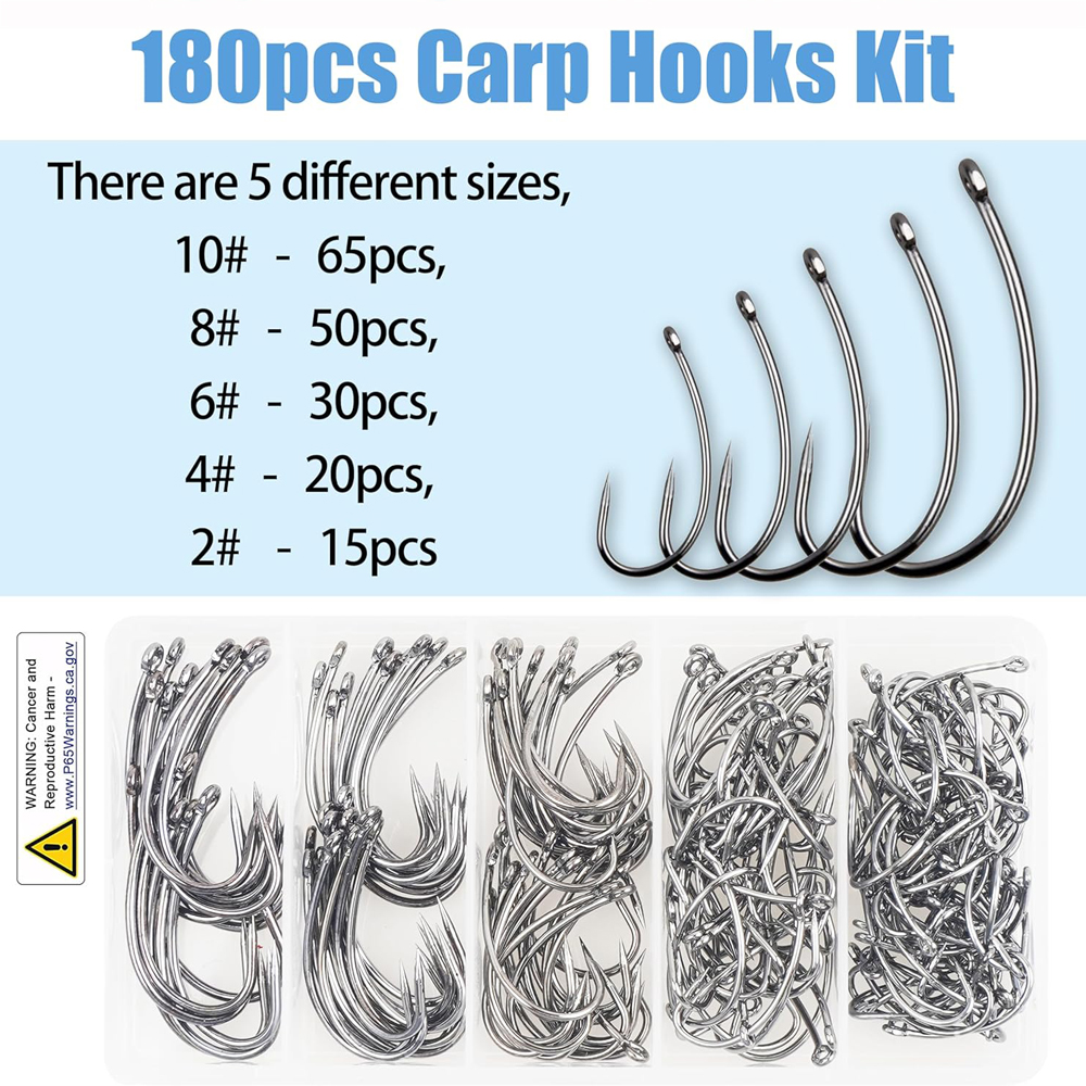 180PCS Barbless Fishing Hooks  - Fishing Hook Circle avis et prix