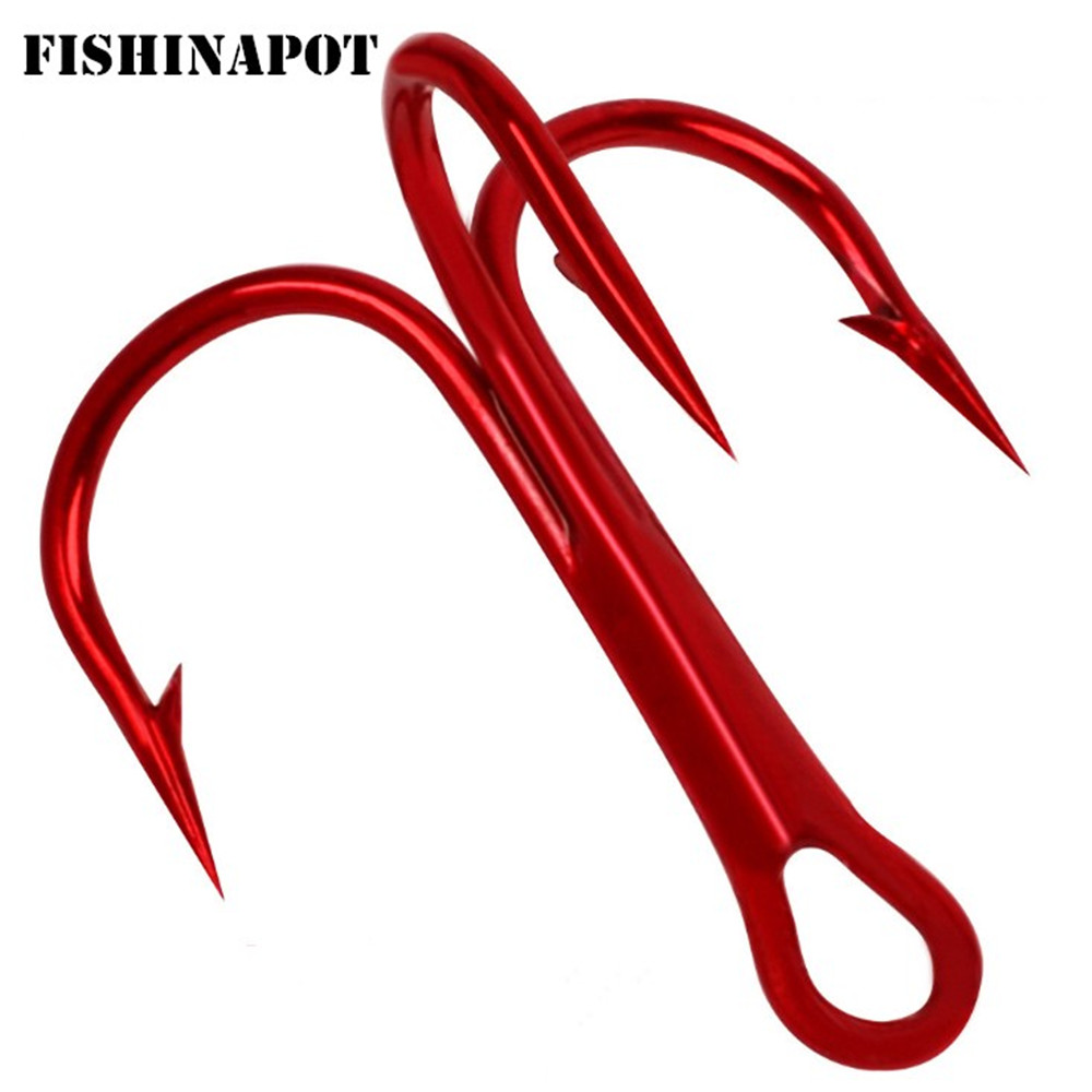 20pcs/lot Red 2/4/6/8/10# Fish - Fishing Hook Offset avis et prix