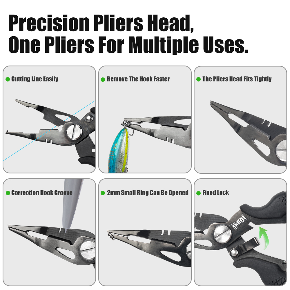 Kingdom Fishing Pliers Multifu - Fishing Hook Stainless Steel avis et prix