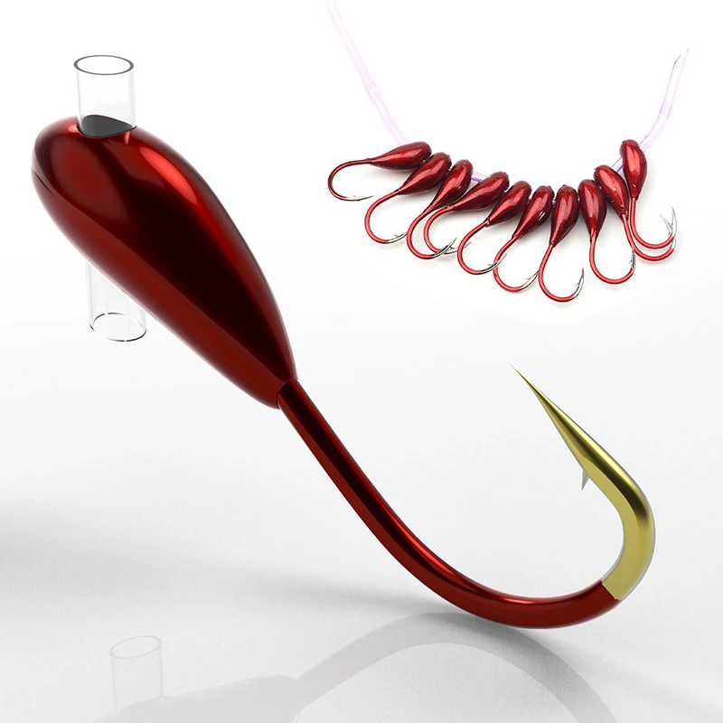 10/20PCS Winter Ice Fishing Ho - Fishing Hook Barbless avis et prix