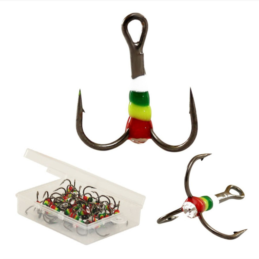 5pcs40pcs Ice Fishing Rainbow  - Fishing Hook Assortment avis et prix