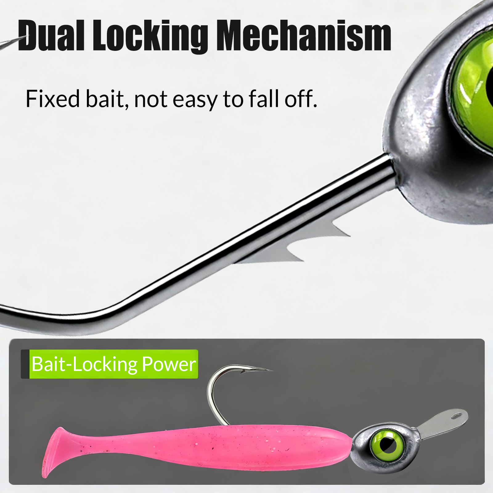 9KM Shaky Head Jigs Hook with  - Fishing Hook Weedless avis et prix