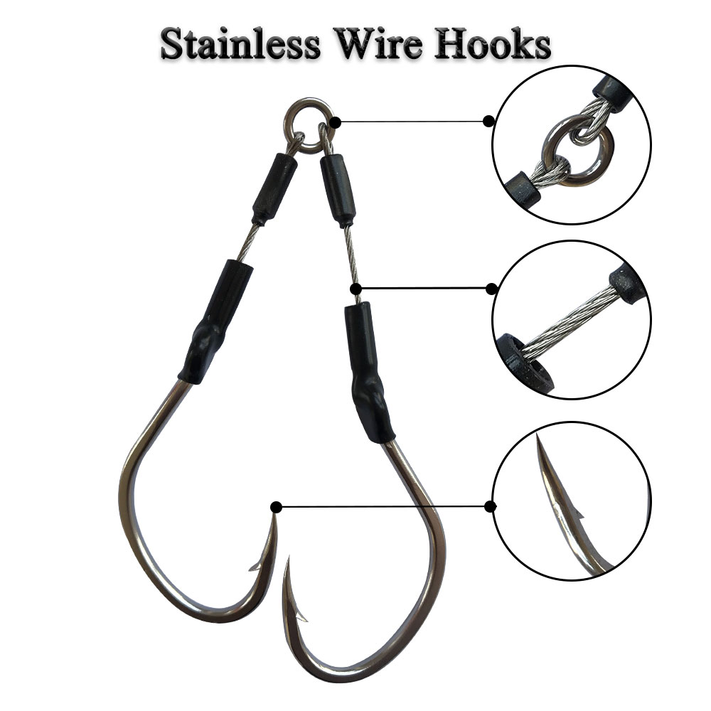 2pairs/bag Slow Fast Jigging H - Fishing Hook Assortment avis et prix