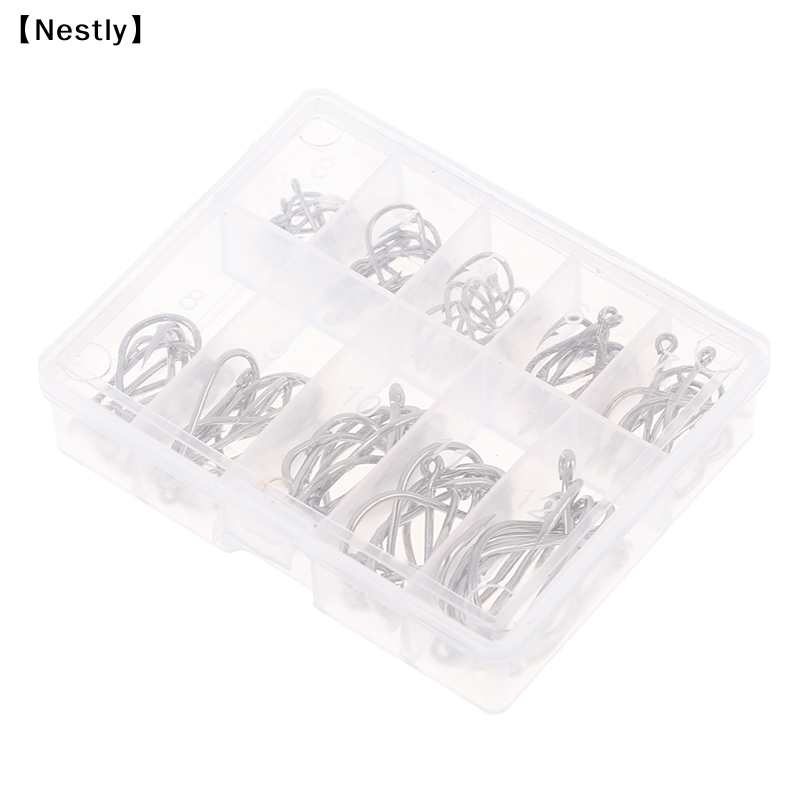 100pcs/box Fishing Hooks Carbo - Fishing Hook Circle avis et prix