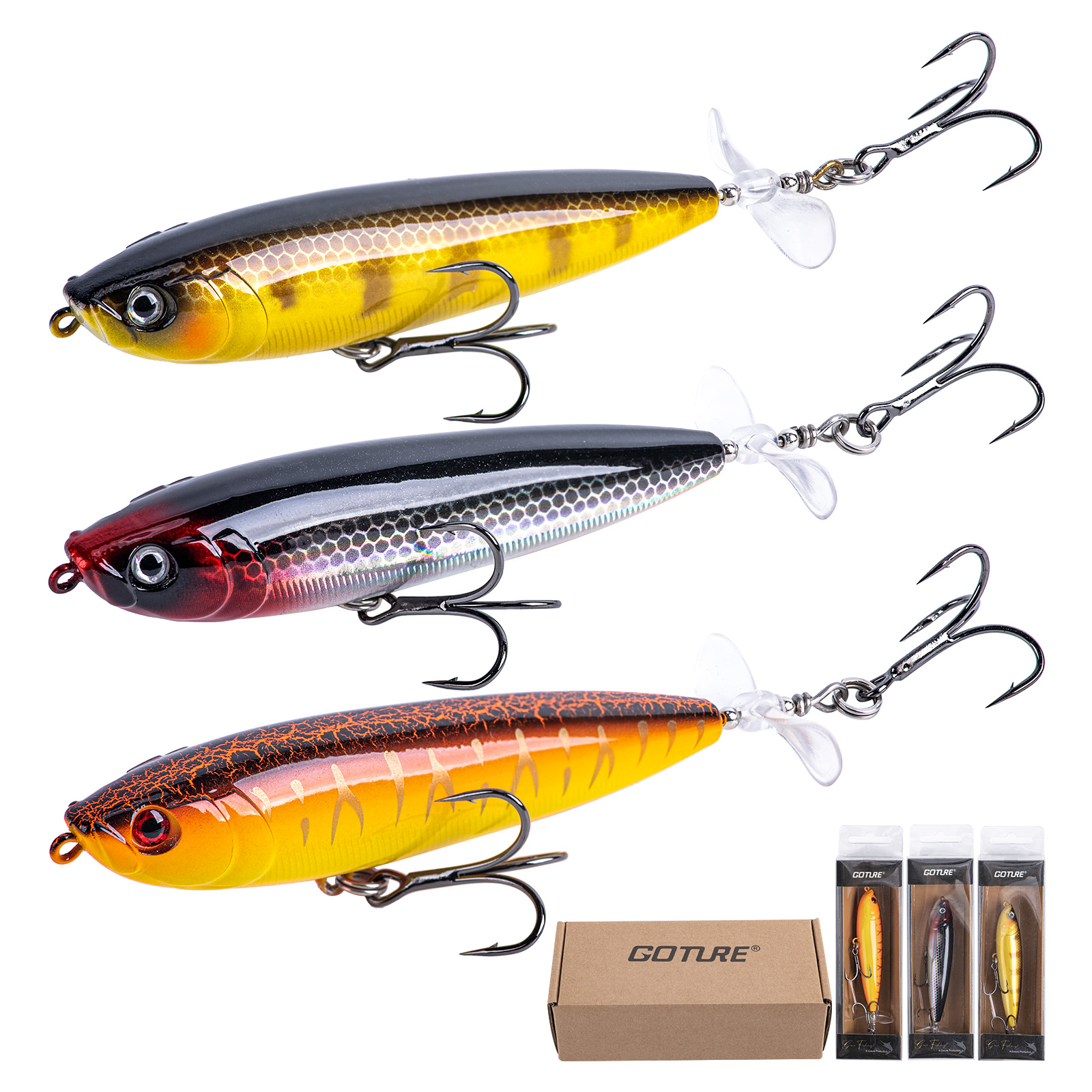 Goture Topwater Fishing Lures  - Fishing Hook Treble avis et prix