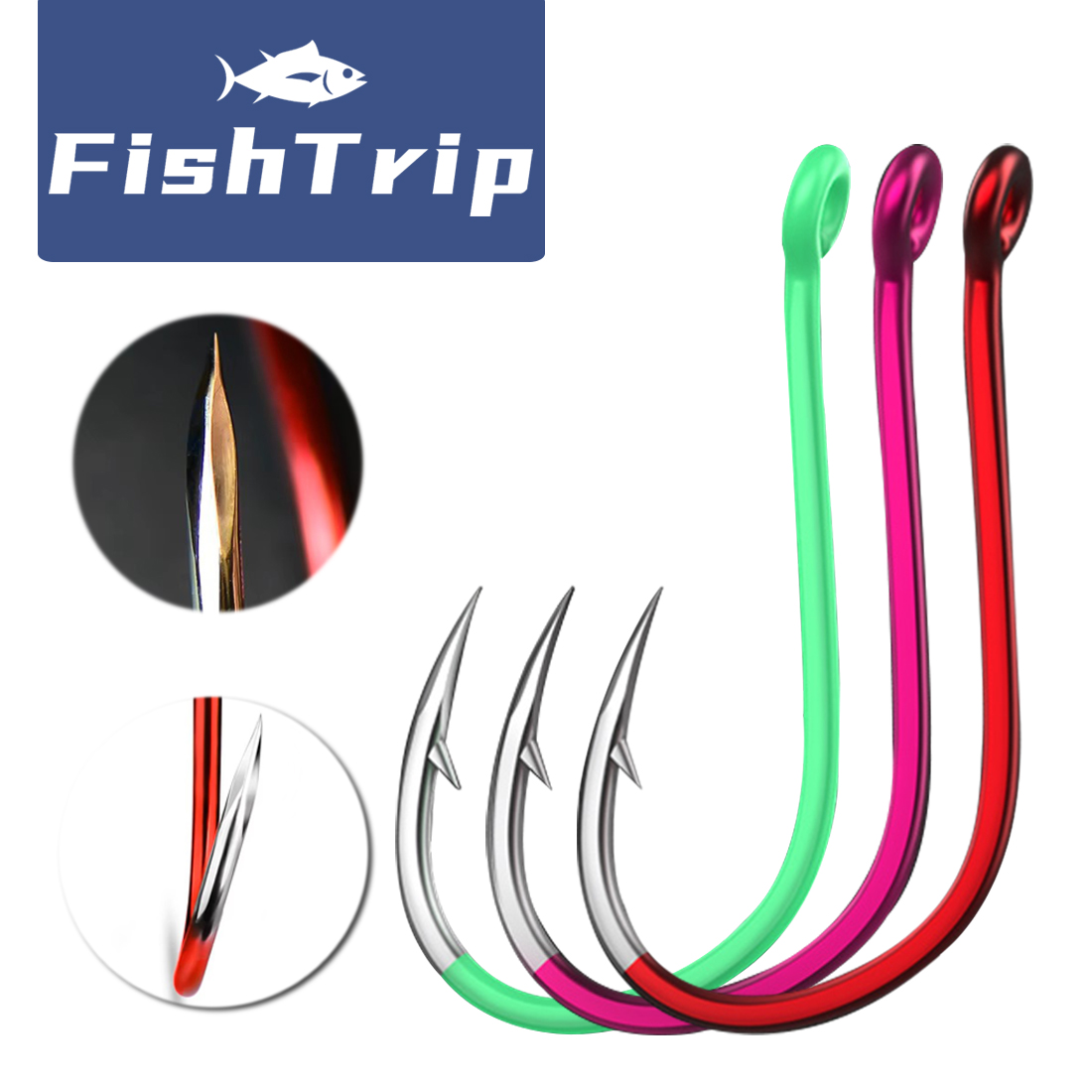 FishTrip 25Pcs Lure Fishing Ho - Fishing Hook Circle avis et prix
