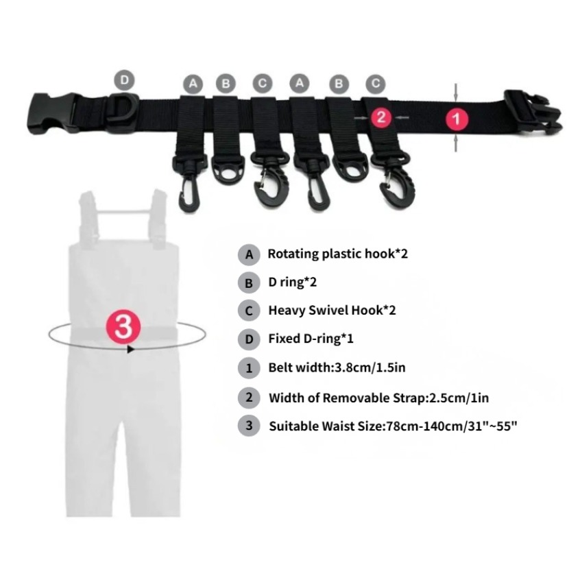 1Pcs Adjustable Wading Belts F - Fishing Hook Remover avis et prix