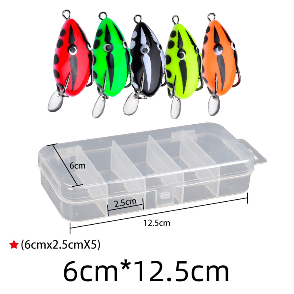 5pcs/Box Topwater Fishing Lure - Fishing Hook Weedless avis et prix
