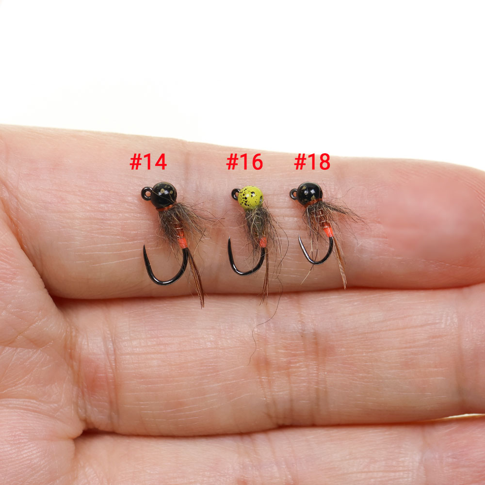 6PCS Jig Tungsten Bead Head Ny - Fishing Hook Barbless avis et prix