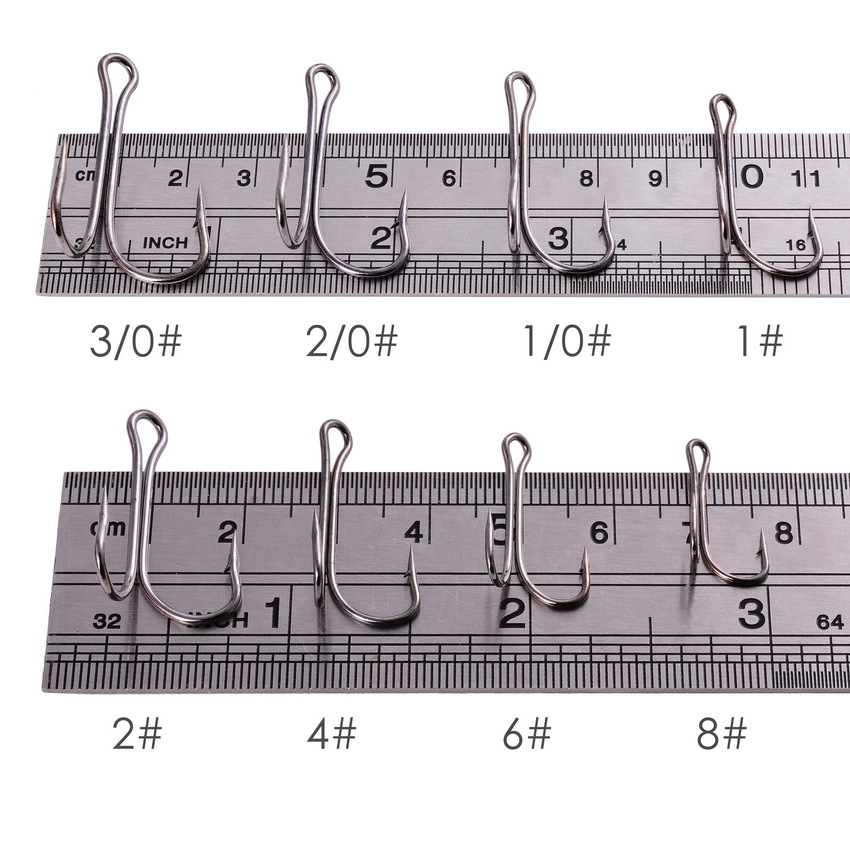 100PCS10PCS/Box Double Fishing - Fishing Hook Weedless avis et prix