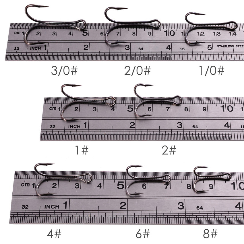 100PCS10PCS/Box Double Fishing - Fishing Hook Weedless avis et prix