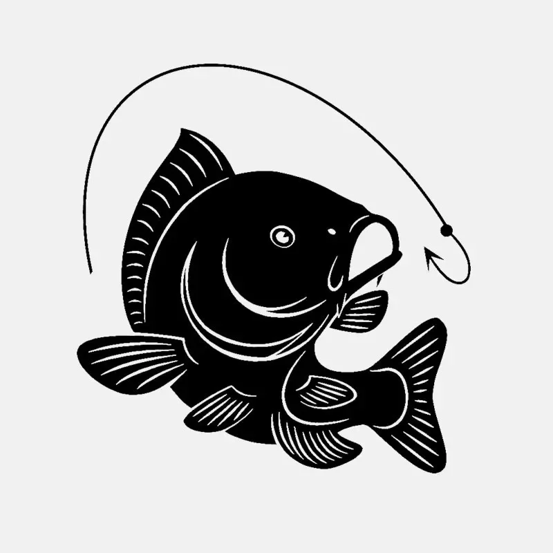Carp Fishing Hook Decal Decora - Fishing Hook avis et prix