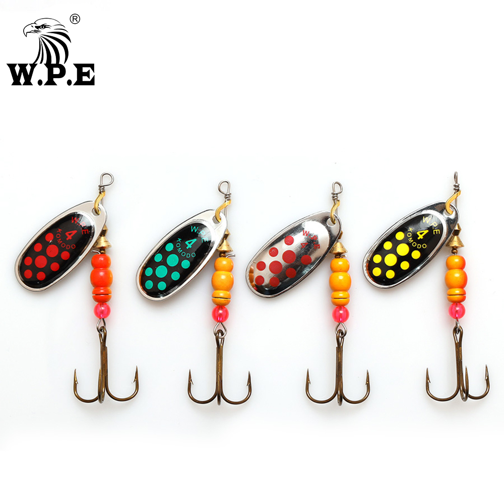 W.P.E Brand New Spinner Lure 1 - Fishing Hook Treble avis et prix