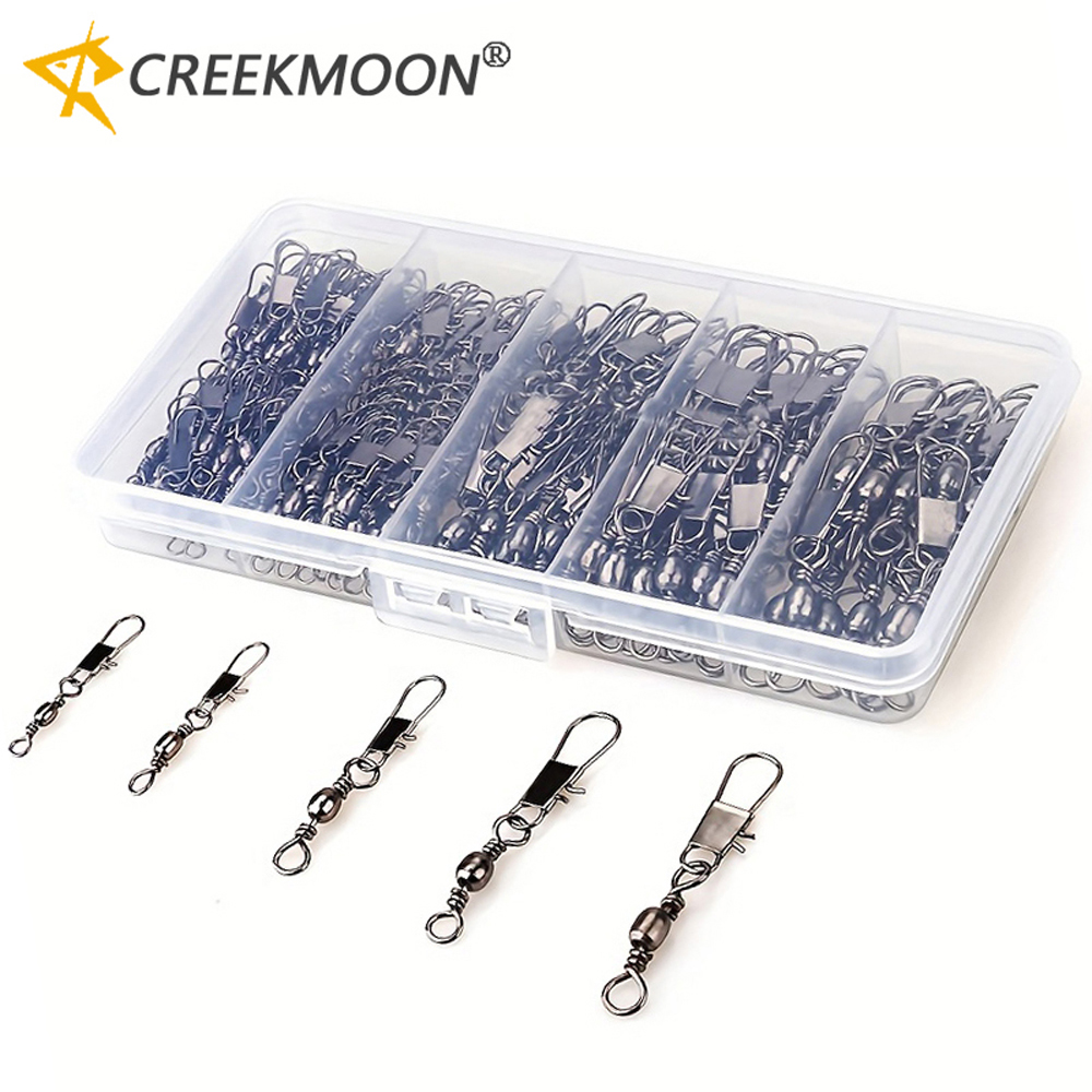 100Pcs/Lot 4#6#8#10#12# Swivel - Fishing Hook Assortment avis et prix
