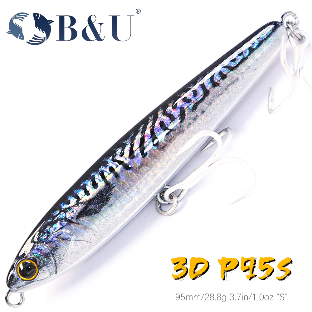 B&U Sinking Pencil Fishing Lur - Fishing Hook Treble avis et prix