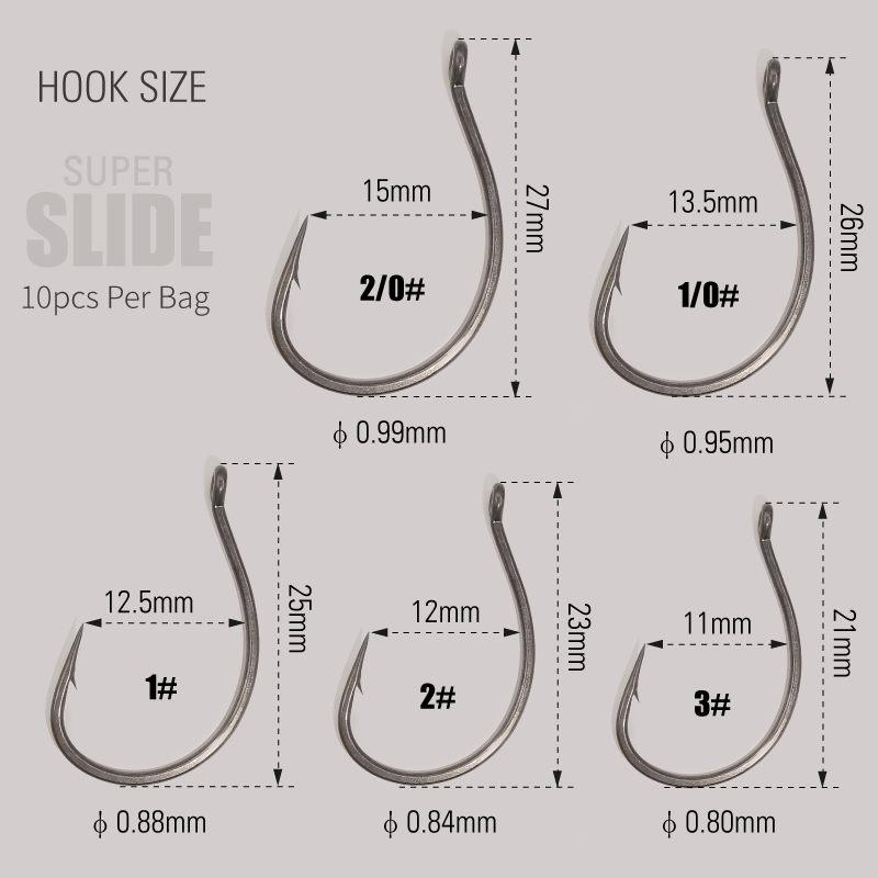 LUREHOLIC PTFE Super Slide Wac - Fishing Hook Barbless avis et prix