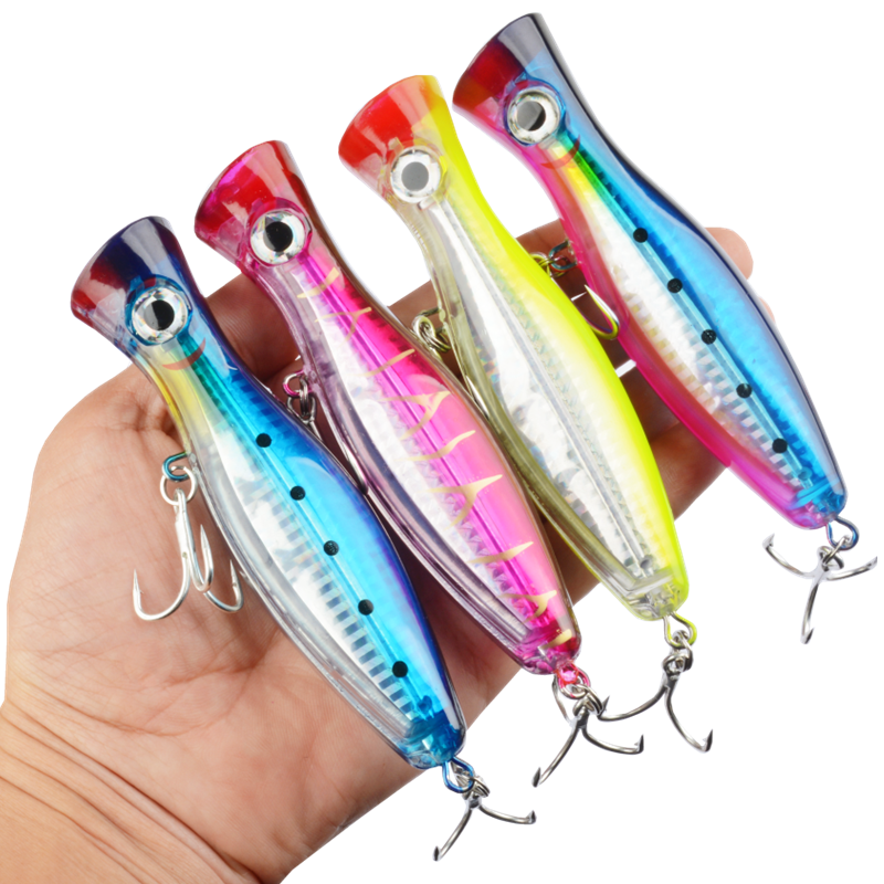 1pc 43g Big Popper Floating Wo - Fishing Hook Treble avis et prix