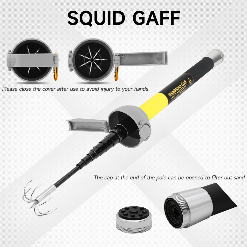 SANLIKE Fishing-Squid Gaff 3M/ - Fishing Hook Stainless Steel avis et prix