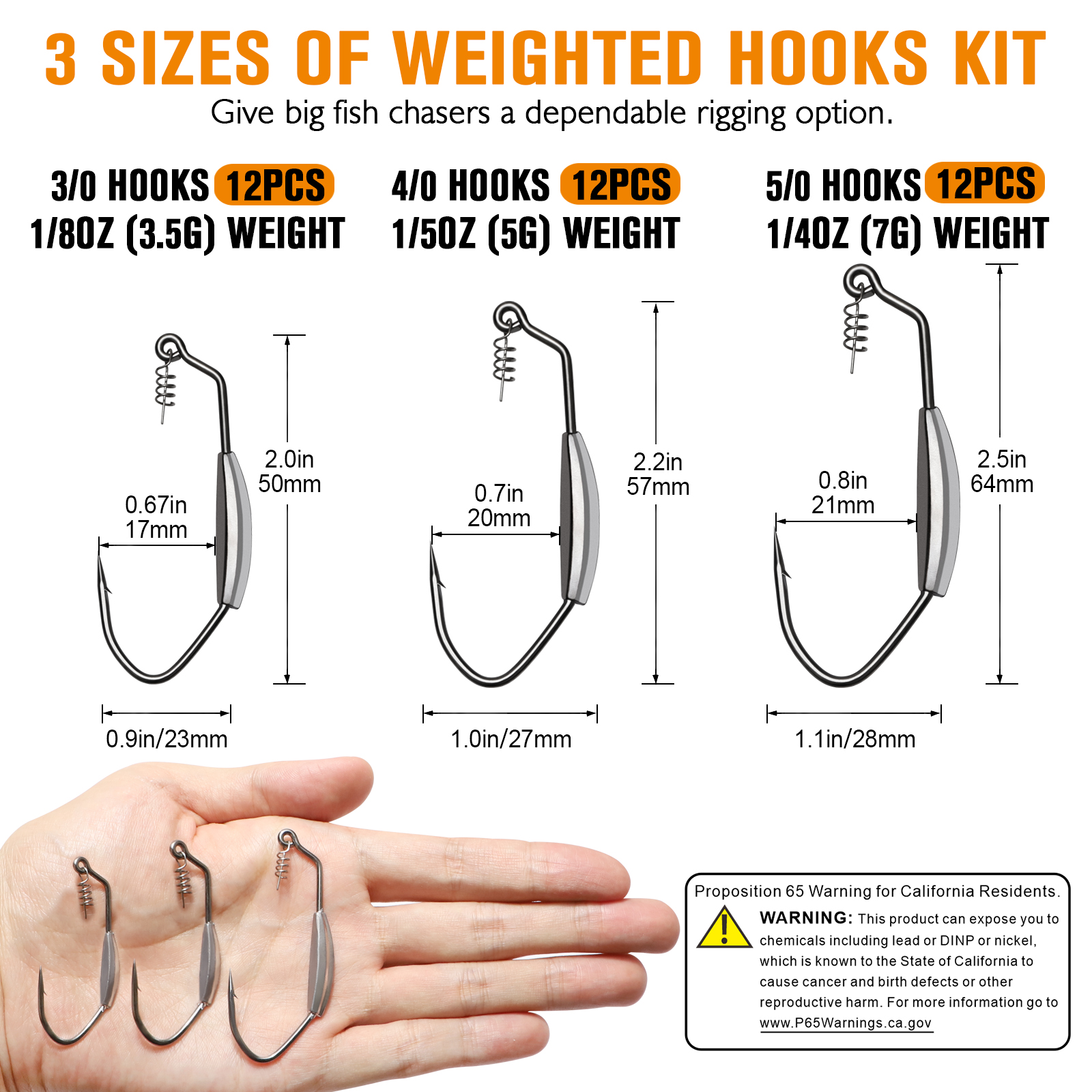 Dovesun 12PCS Weighted Swimbai - Fishing Hook Weedless avis et prix