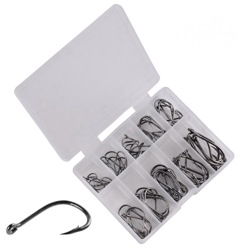 70Pcs/box Fishing Hooks Set Ki - Fishing Hook Circle avis et prix
