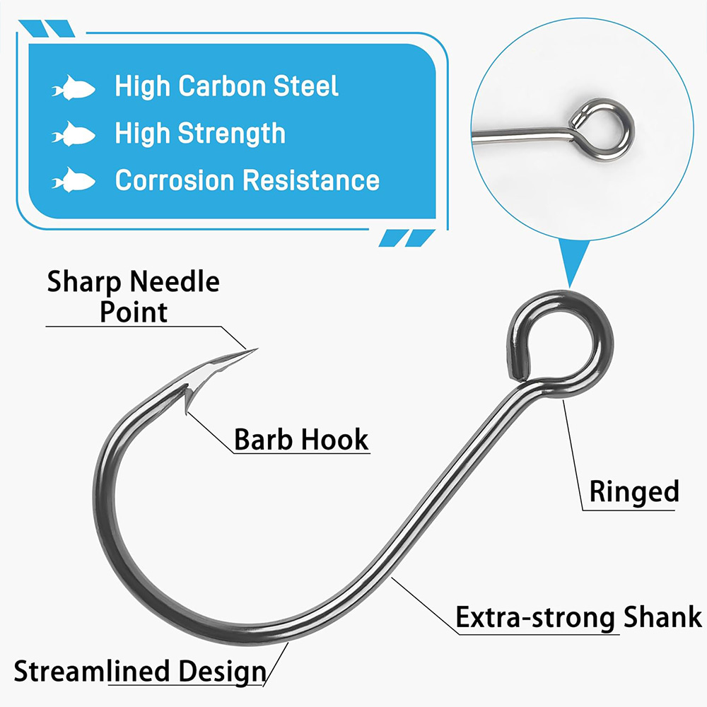 70Pcs Fishing Inline Single Ho - Fishing Hook Circle avis et prix