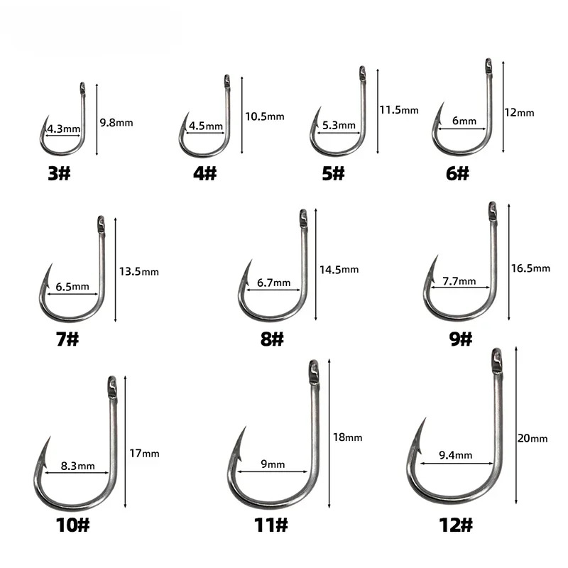 50-1600Pcs/BoxFishing Hooks Ca - Fishing Hook Circle avis et prix