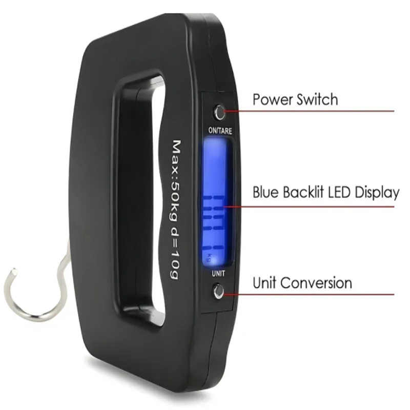50kg/10g Travel Luggage Scale  - Fishing Hook avis et prix