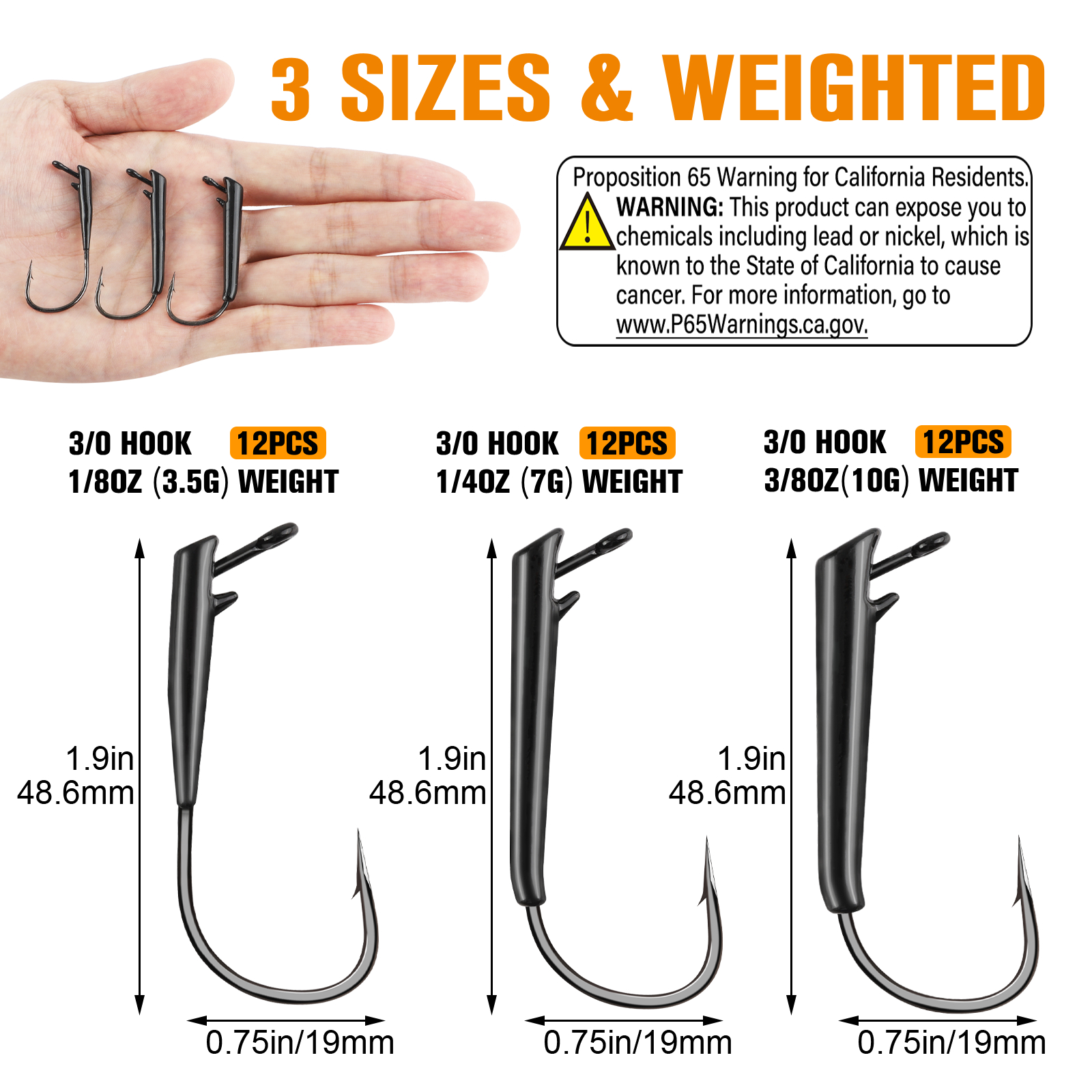 Dovesun 12PCS Ozark Rig Fishin - Fishing Hook Weedless avis et prix