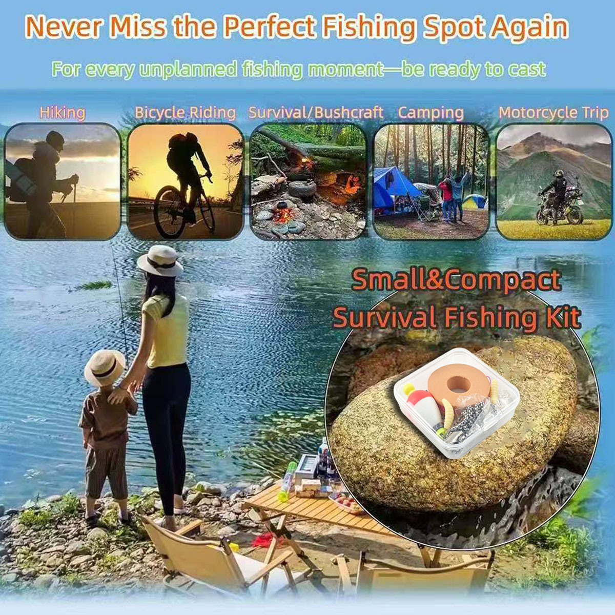 Portable Emergency Fishing Gea - Fishing Hook Box avis et prix