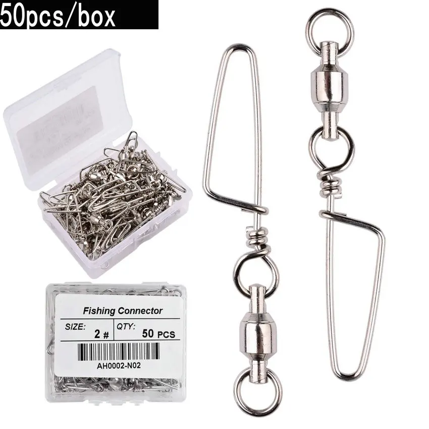 50pcs Fishing Ball Bearing Swi - Fishing Hook Stainless Steel avis et prix