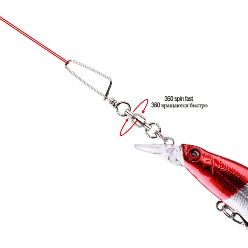 50pcs Fishing Ball Bearing Swi - Fishing Hook Stainless Steel avis et prix