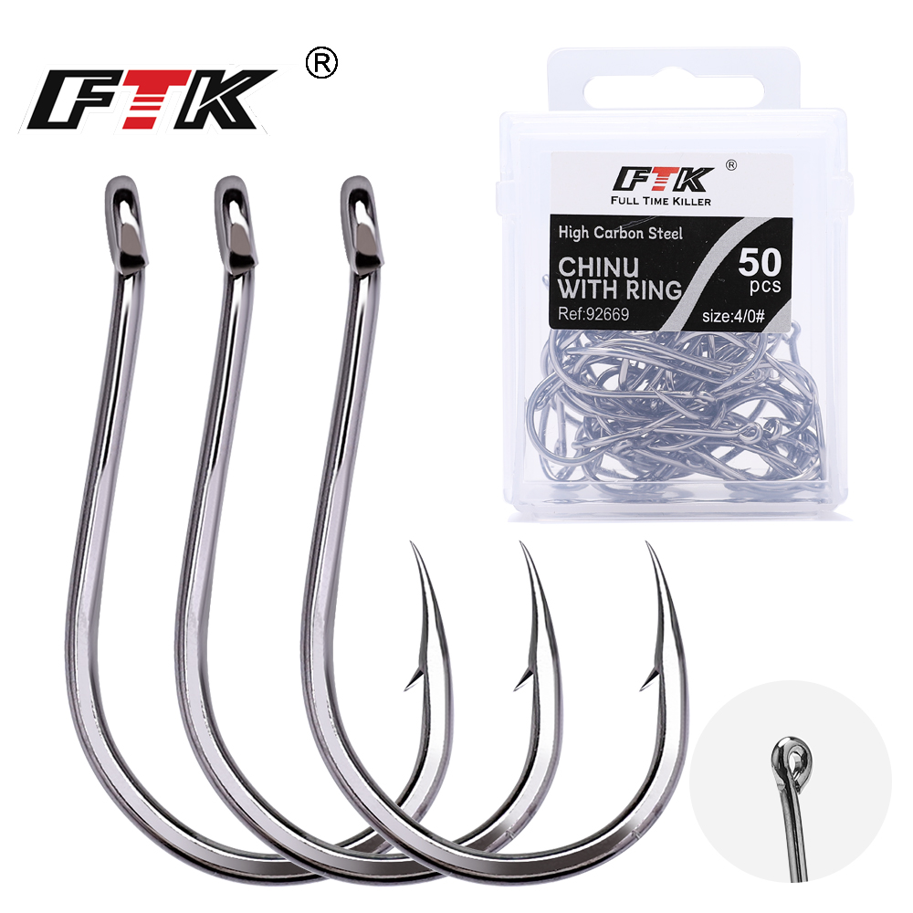FTK 50-100Pcs/Box Fishing Hook - Fishing Hook Circle avis et prix