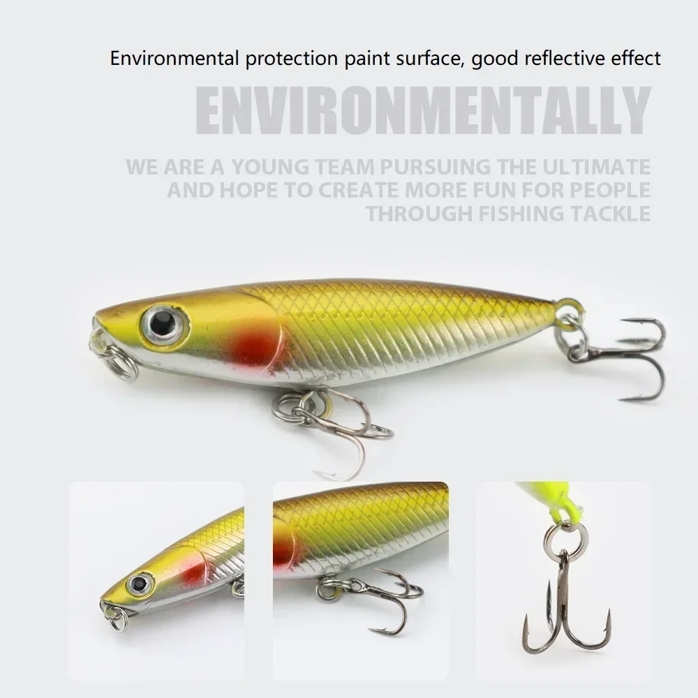 45mm 1.9g 1pcs Zigzag Dog Penc - Fishing Hook Treble avis et prix