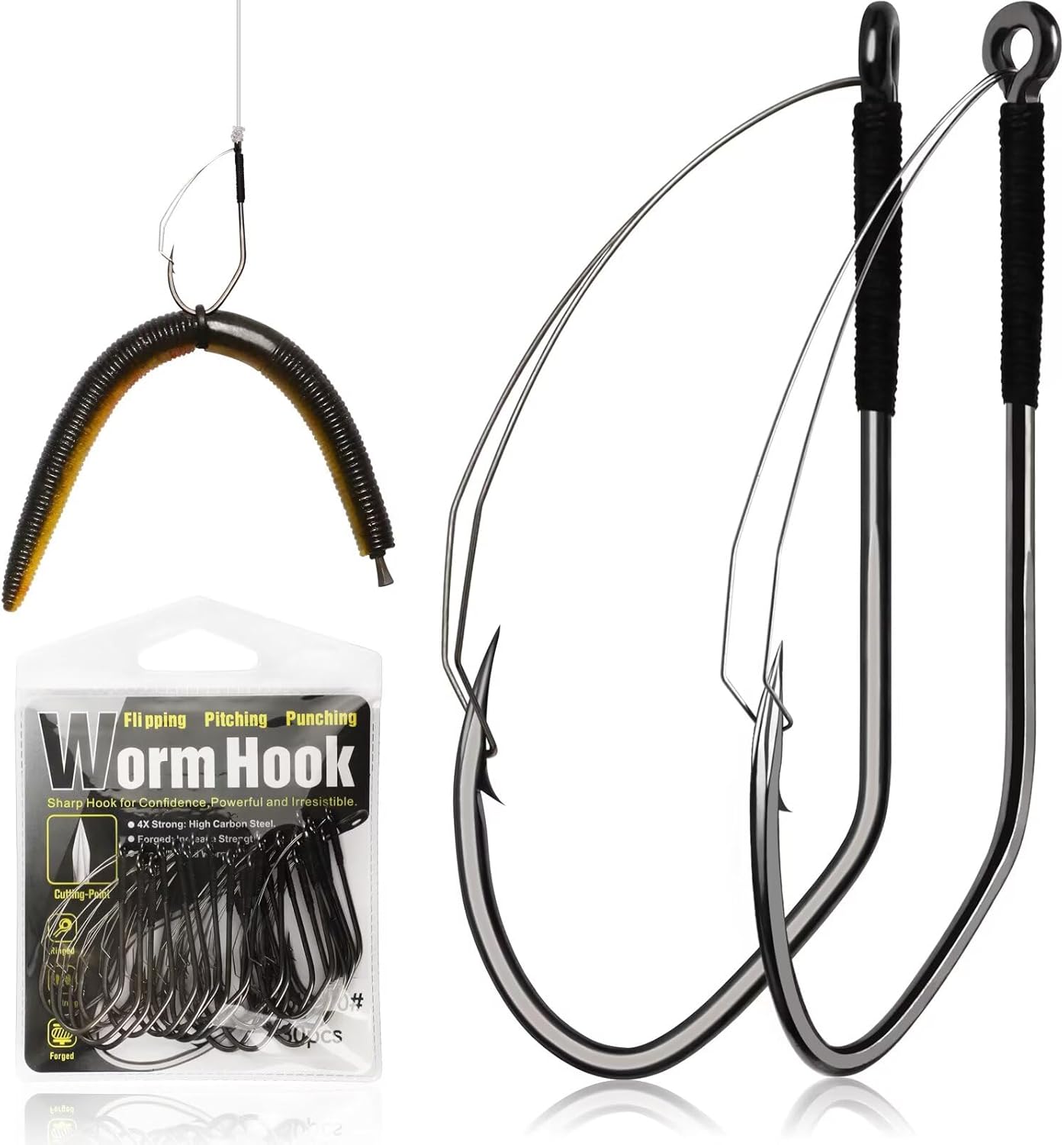 Dovesun Weedless Worm Hooks Wa - Fishing Hook Weedless avis et prix