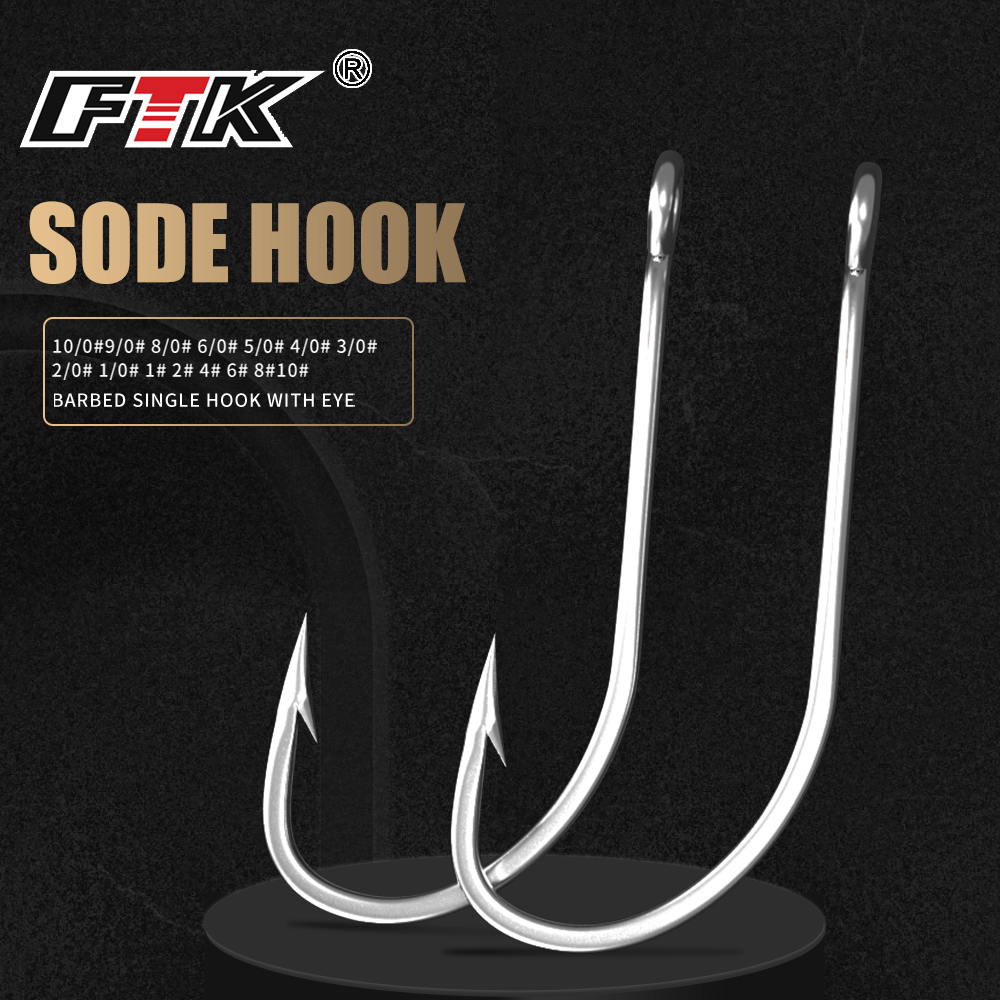 FTK Fishing Hooks 1-10#50PCS 1 - Fishing Hook Offset avis et prix