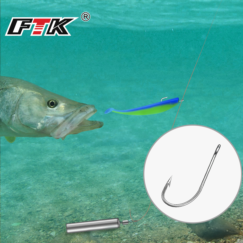 FTK Fishing Hooks 1-10#50PCS 1 - Fishing Hook Offset avis et prix
