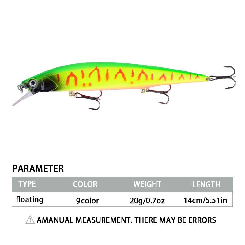 1pc 14cm/20g Plastic Simulatio - Fishing Hook Treble avis et prix