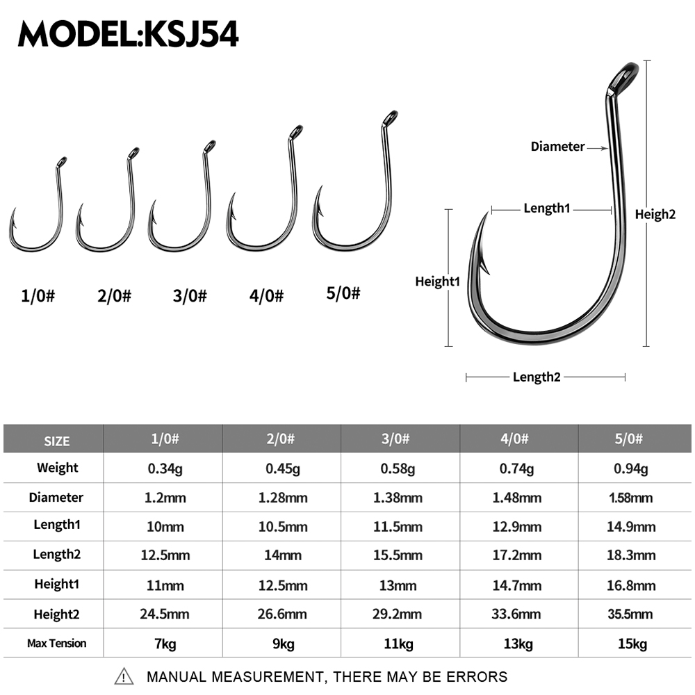 KATYUSHA  100PCS J Hooks 1/0-2 - Fishing Hook Barbless avis et prix