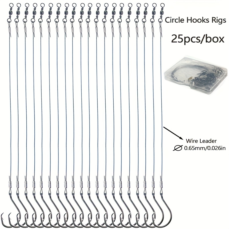 25pcs Heavy Duty Circle Hooks  - Fishing Hook Circle avis et prix