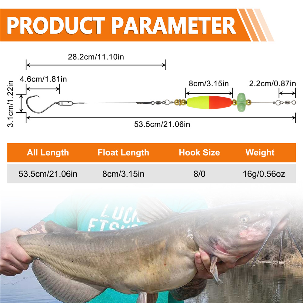 2pcs Catfish hooks with Peg Fl - Fishing Hook Circle avis et prix