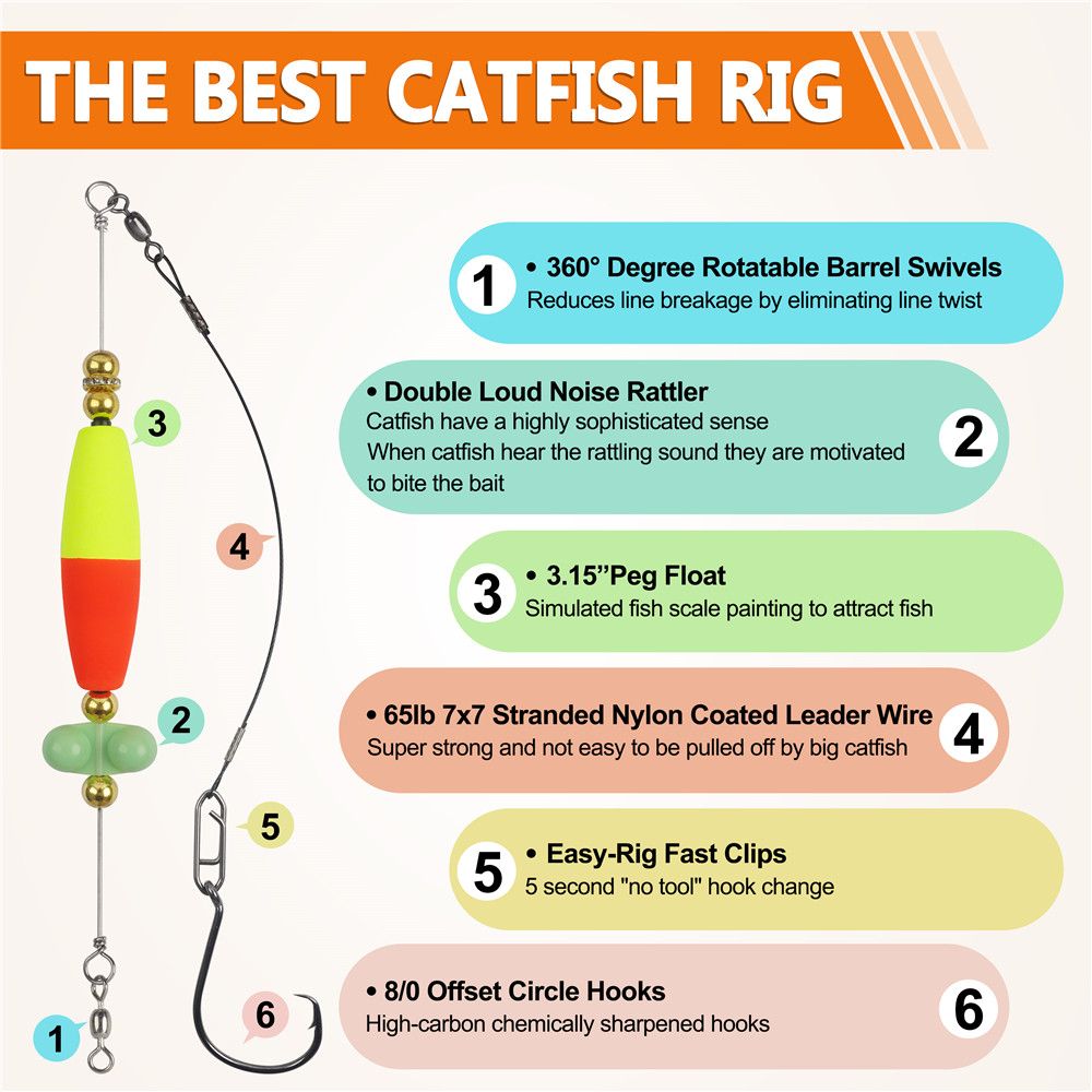 2pcs Catfish hooks with Peg Fl - Fishing Hook Circle avis et prix