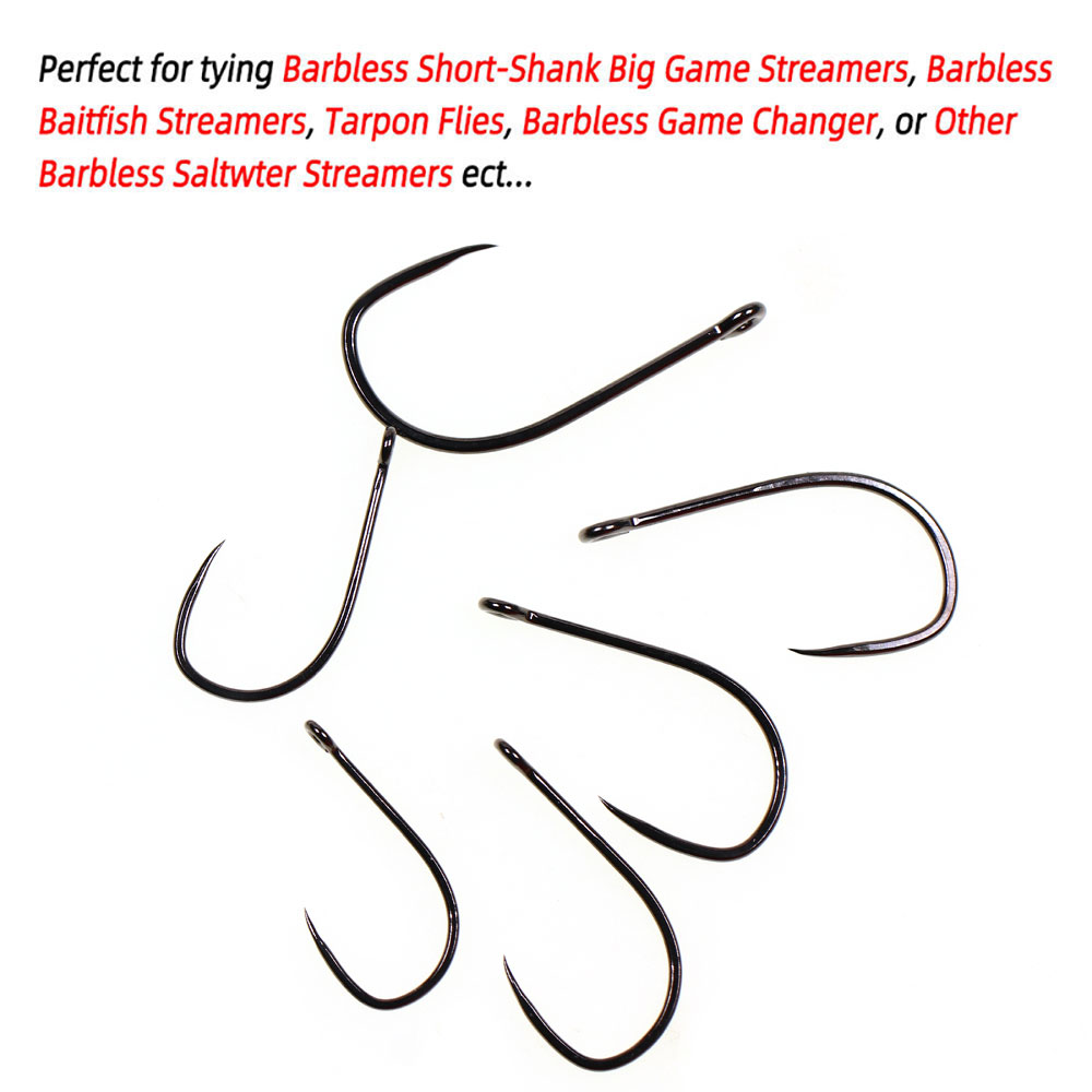 20pcs #1 1/0 2/0 3/0 4/0 5/0 S - Fishing Hook Barbless avis et prix